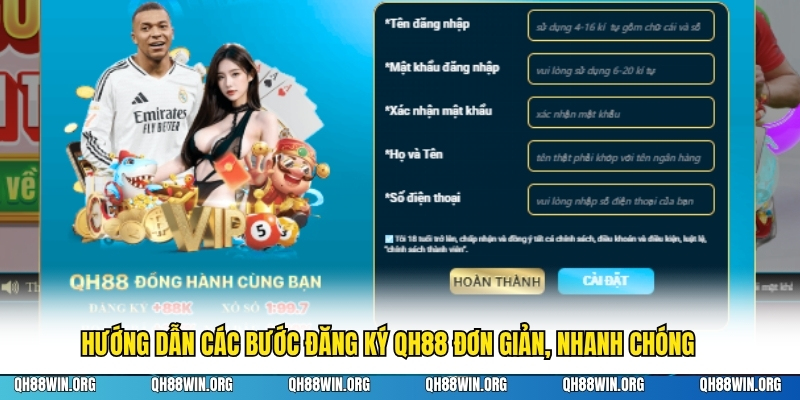 Hướng dẫn các bước đăng ký QH88 đơn giản, nhanh chóng